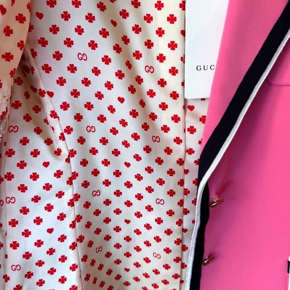 Gucci Pink‎ Cady Blazer Jacket | Alessandro Michele Era | NWT | TV Featured 42/6 - Picture 9 of 12